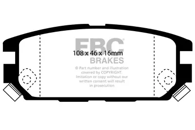 EBC Greenstuff Rear Brake Pads For Mitsubishi Space Wagon 2.4 (2001 > 04) • $61.66